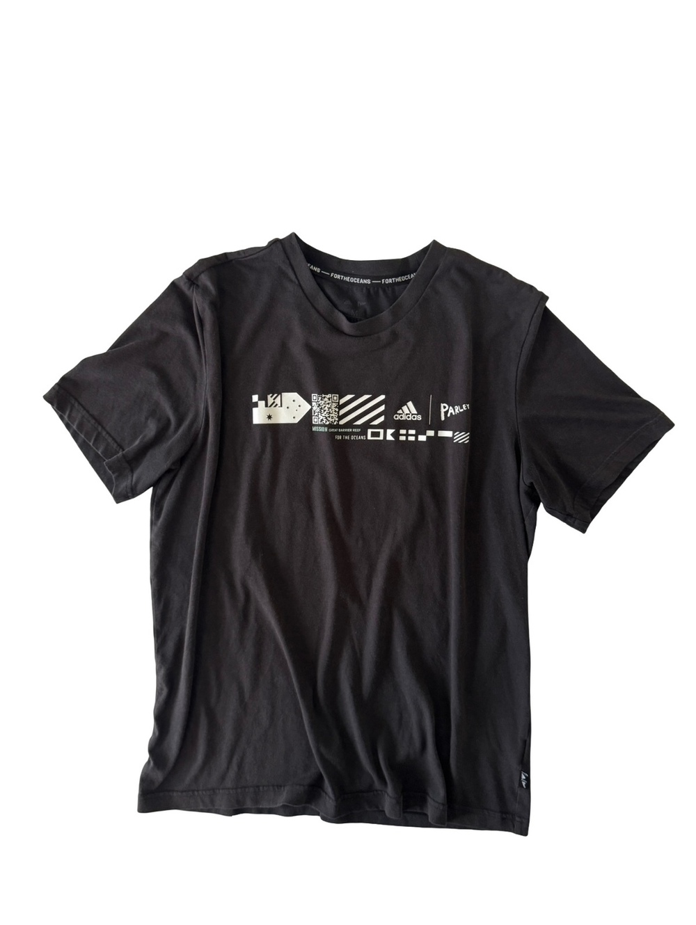 Adidas x Parley Graphic T-Shirt Men’s M Black Great Barrier Reef AEROREADY